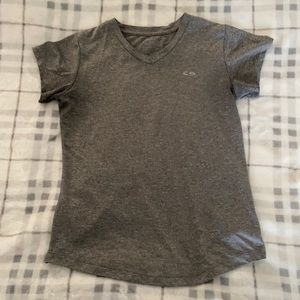 Girls Athletic Grey Top